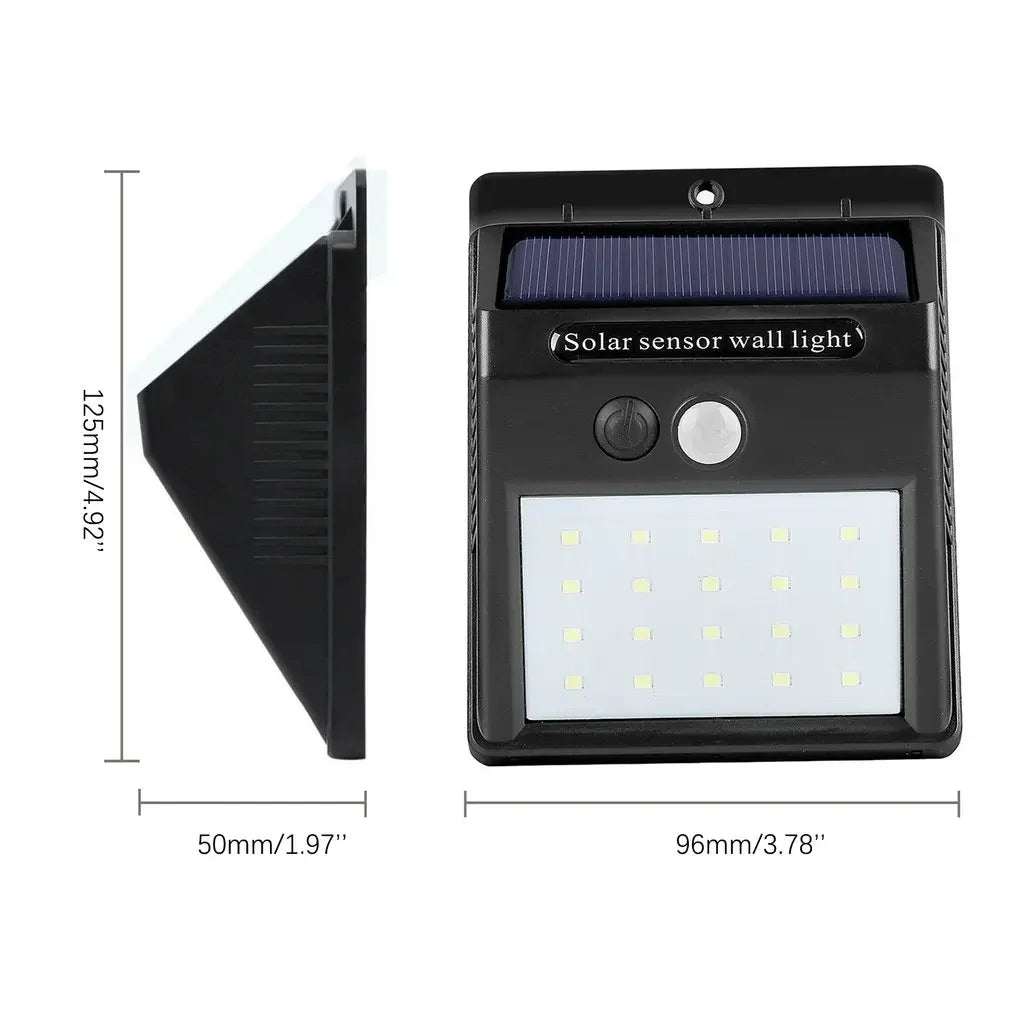 Luz Led Exterior Solar Sensor Movimiento