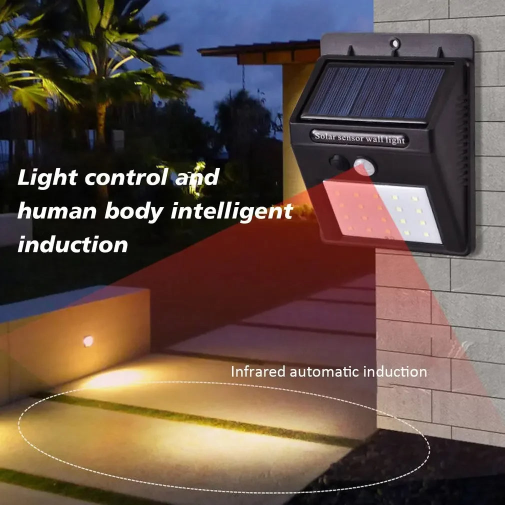 Luz Led Exterior Solar Sensor Movimiento